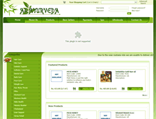 Tablet Screenshot of a4ayurveda.com